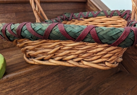 Italian Wicker basket large rectangle - Picture 6 of 7